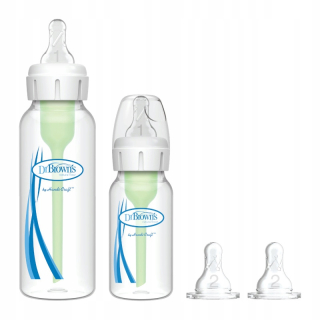 DR.BROWN'S STARTER KIT FĽAŠA 120ML + 250ML + 2 X cumlík POS. 1 a 2
